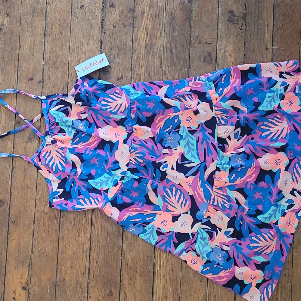 *NWT* Cat and Jack floral sundress